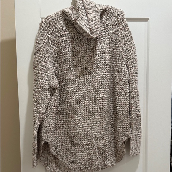 Free People Sweaters - Cozy Knit Hooded Sweater - Cream